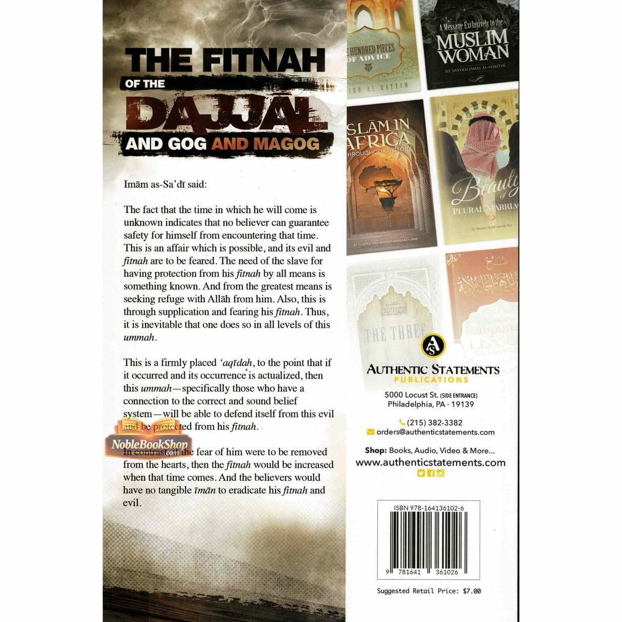 The Fitnah Of The Dajjal And Gog And Magog