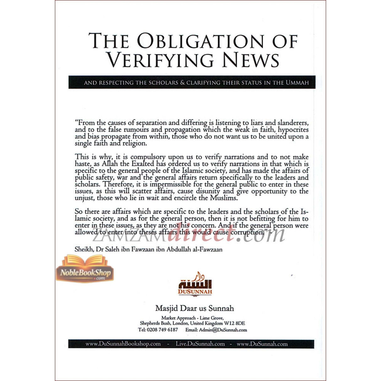 The Obligation of Verifying News (And Respecting The Scholars & Clarifying Their status In The Ummah)