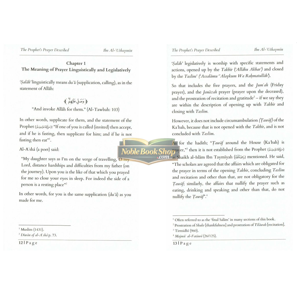 The Prophet’s Prayer Described