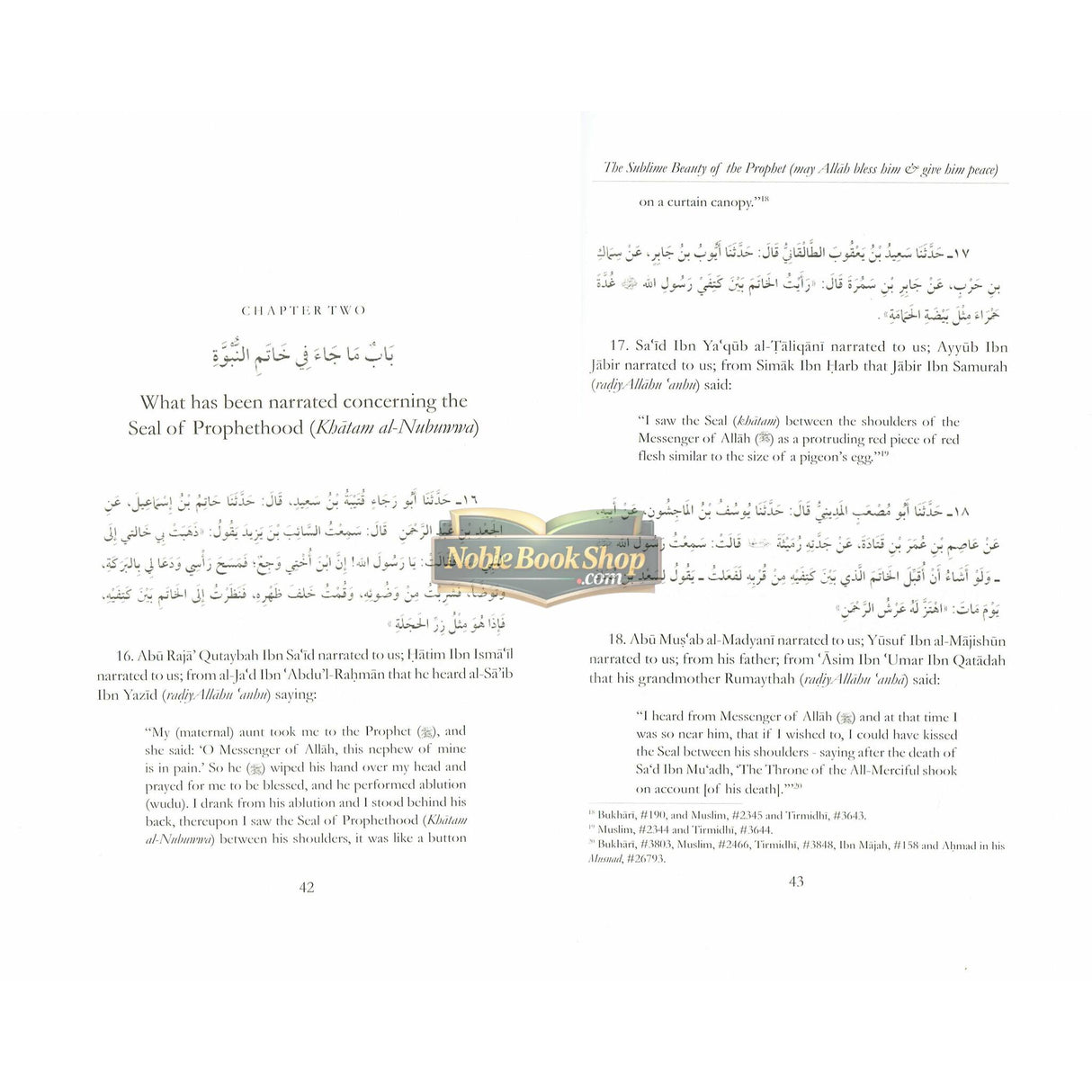 The Sublime Beauty Of The prophet :Al-shama'il Al-Muhammadiyyah