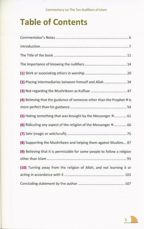 Nawaqid Al Islam : The Ten Nullifiers Of Islam, 9781916186248