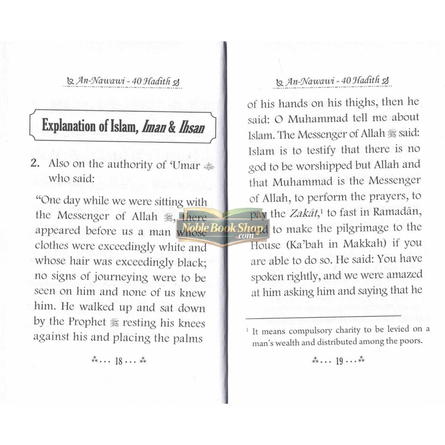 Collection of An-Nawawi 40 Hadith - Mini booklet