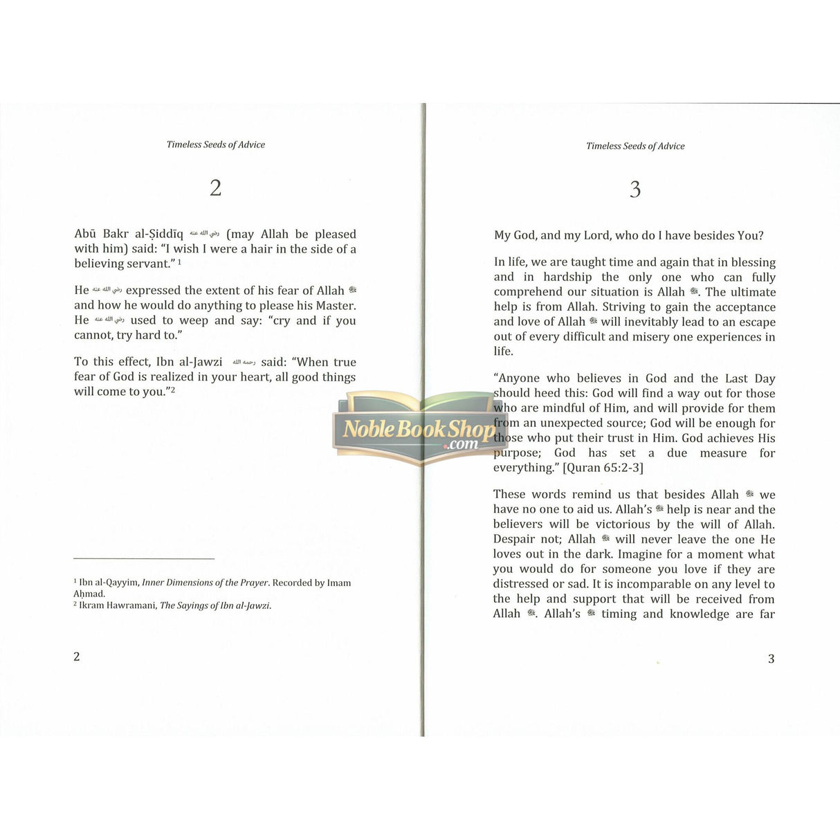 Timeless Seeds of Advice