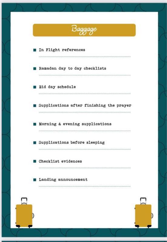 Ramadan Checklist Planner