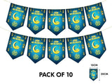 Eid Mubarak Flags – turquoise / Decoration / Ramadhan / Ramadan / Happy Eid / Flags / Bunting