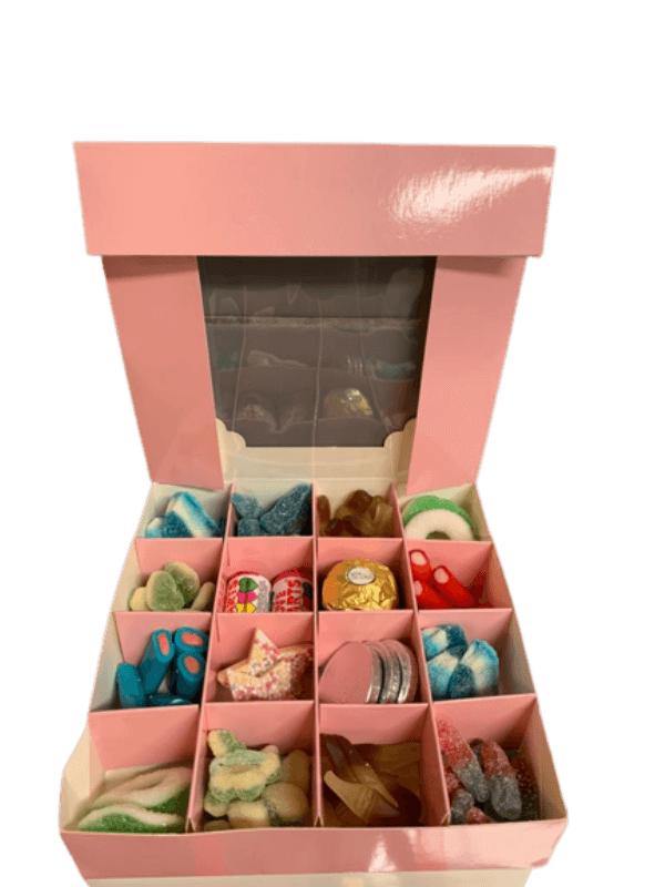 Pink Sweet Box Pick and Mix 16 Selection of Halal Sweet Zone Jelly (21796)