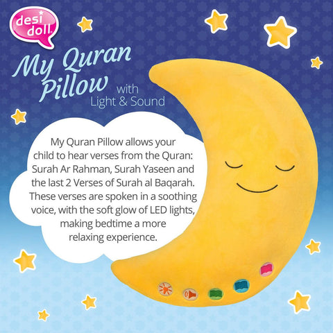 My Quran Pillow Moon  with Light & Sound