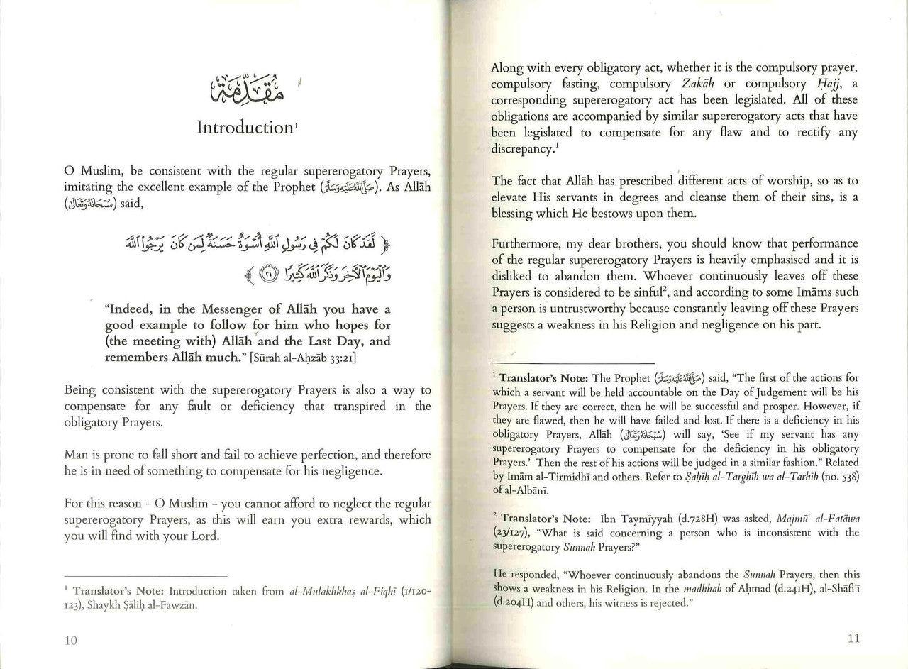 A Description Of The Supererogatory (Sunnah) Prayers