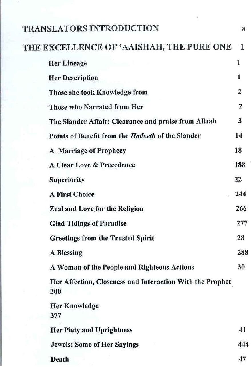 The Excellence of Aaishah The Mother of the Believers