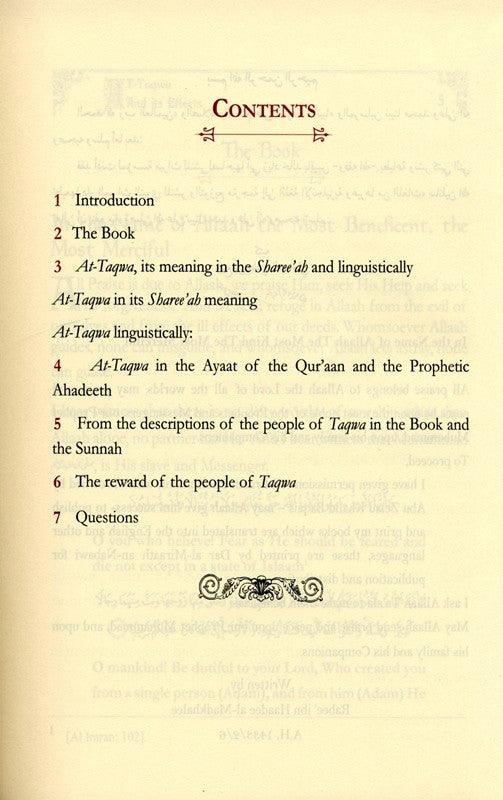 At Taqwa and Its Effects (the Characteristics of the Pious and their Recompense)