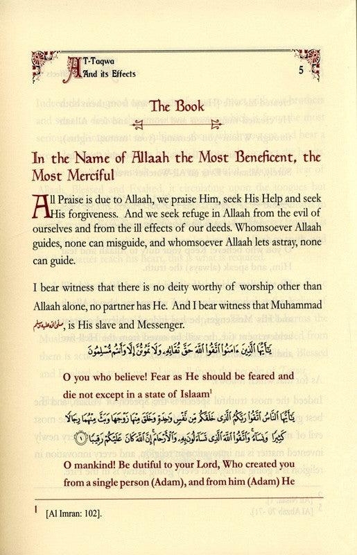 At Taqwa and Its Effects (the Characteristics of the Pious and their Recompense)