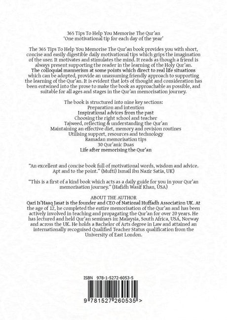 365 Tips To Help You Memorise The Quran (24843), 9781527260535