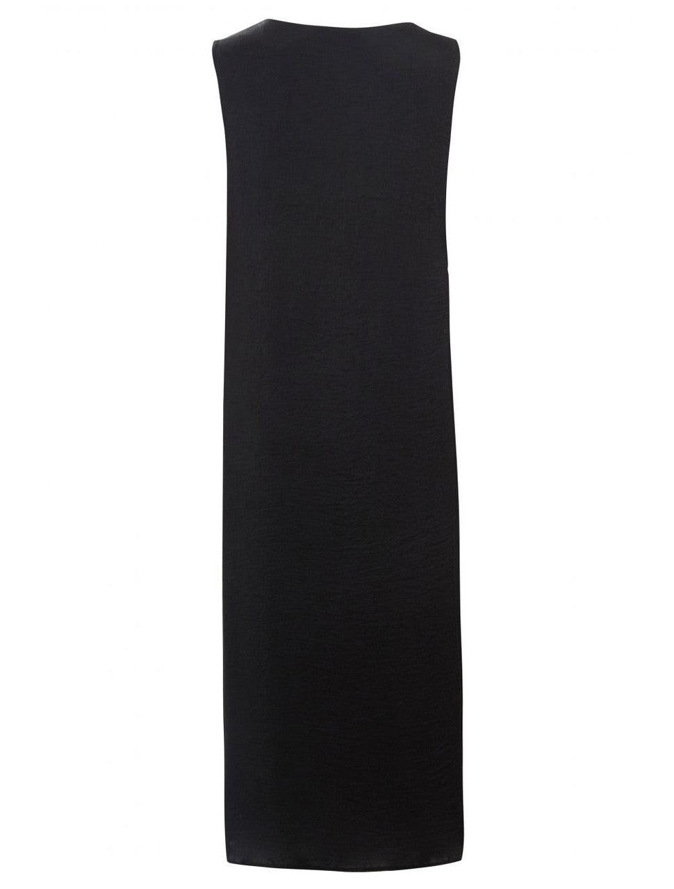 BLACK SLIP DRESS SLEEVELESS