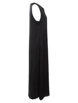BLACK SLIP DRESS SLEEVELESS