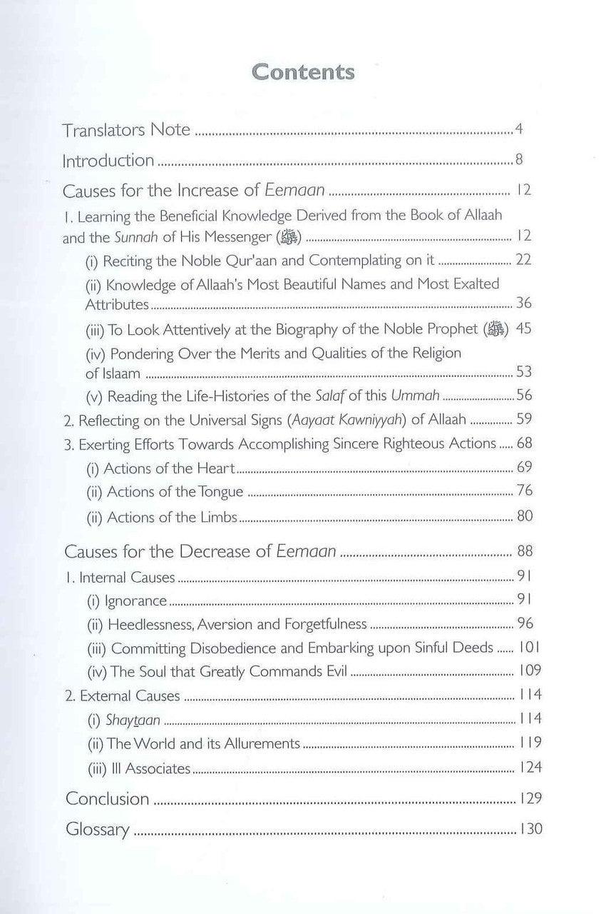 Causes Behind the Increase and Decrease of Eeman - NobleBookshop