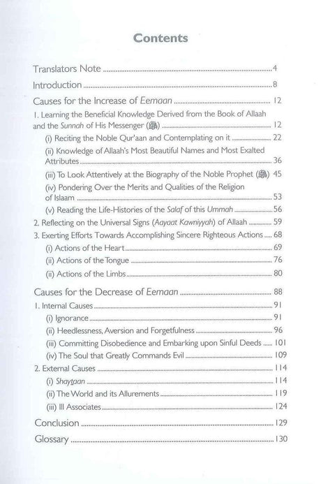 Causes Behind the Increase and Decrease of Eeman - NobleBookshop