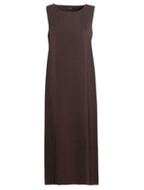 DARK CHOCOLATE SLIP DRESS  SLEEVELESS
