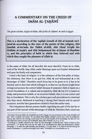 A commentary on the creed of Imam al-Tahawi