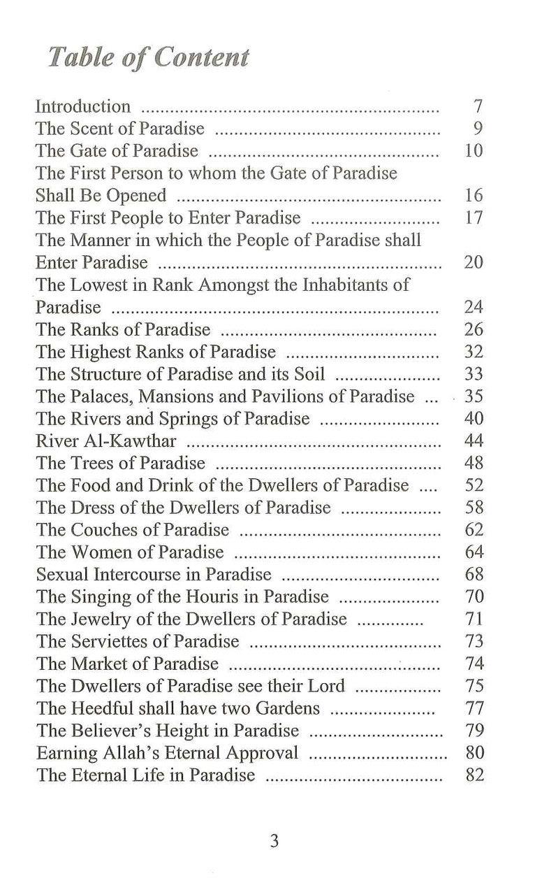 Descriptions of Paradise From The Quraan & Sunnah