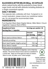 BLACKSEED & KARELA BITTER MELON  FOR DIABETES SUPPORT