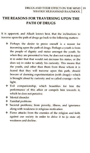 Drugs and Their Effect Upon the Mind