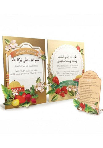 DIy Papercraft Kit : Duaas Before And After Eating