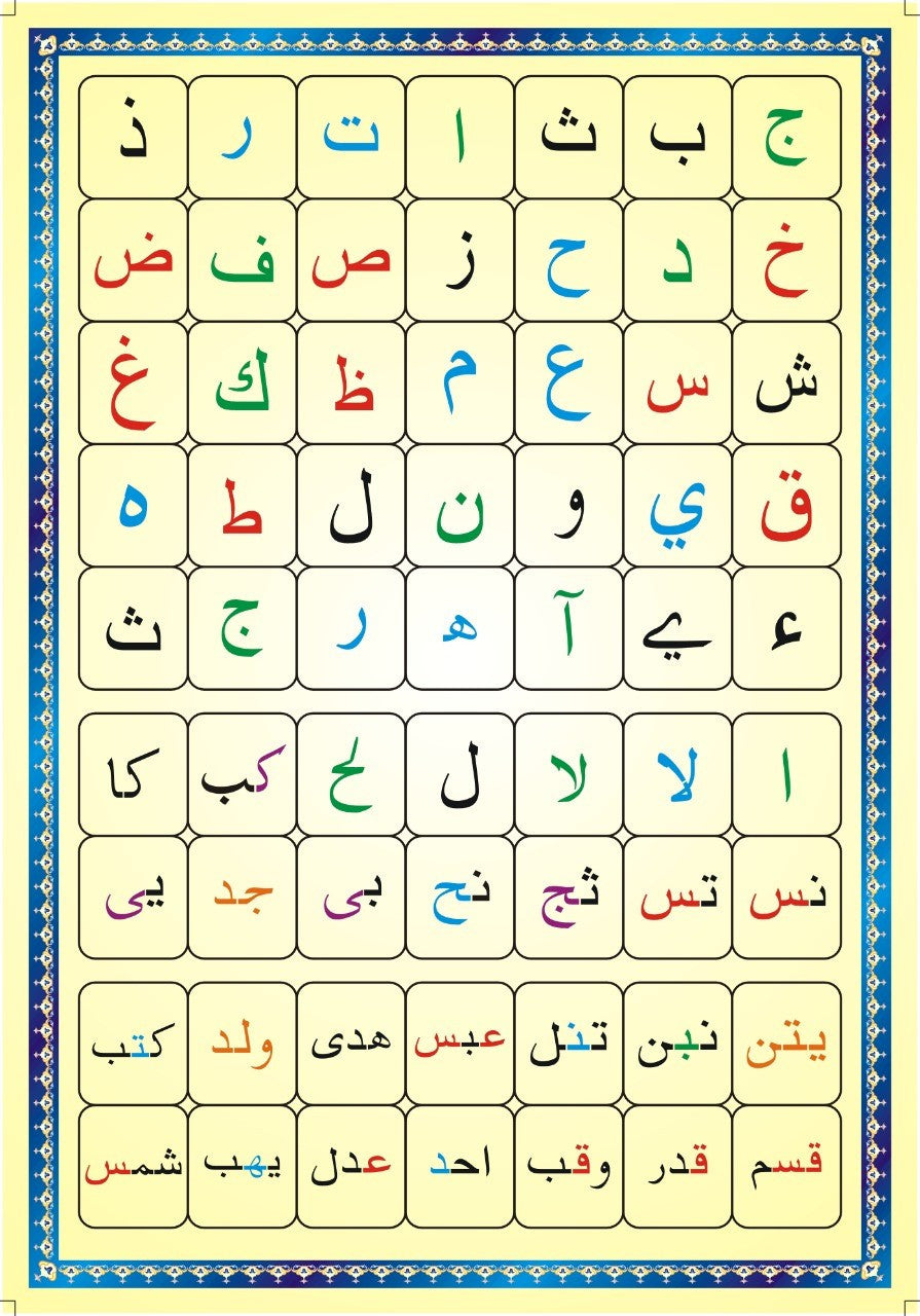 Arabic and English Card Back