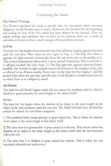 Fiqh of Combining the Salaah