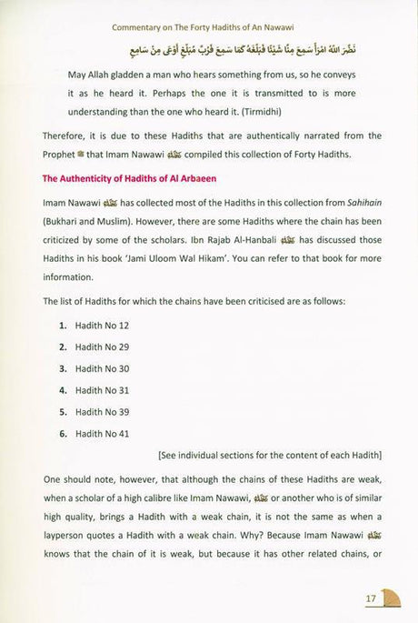 The  40 Hadith of Imam Nawawi, 9781916186224