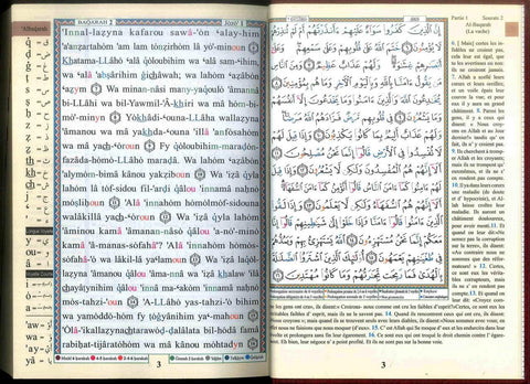 Tajweed Quran | Translation and Transliteration – French