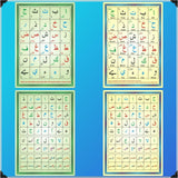 ALIF BA Laminated Arabic Alphabet Qaidah Card