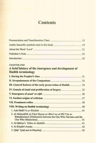 Hadith Terminology and Classification: A Handbook