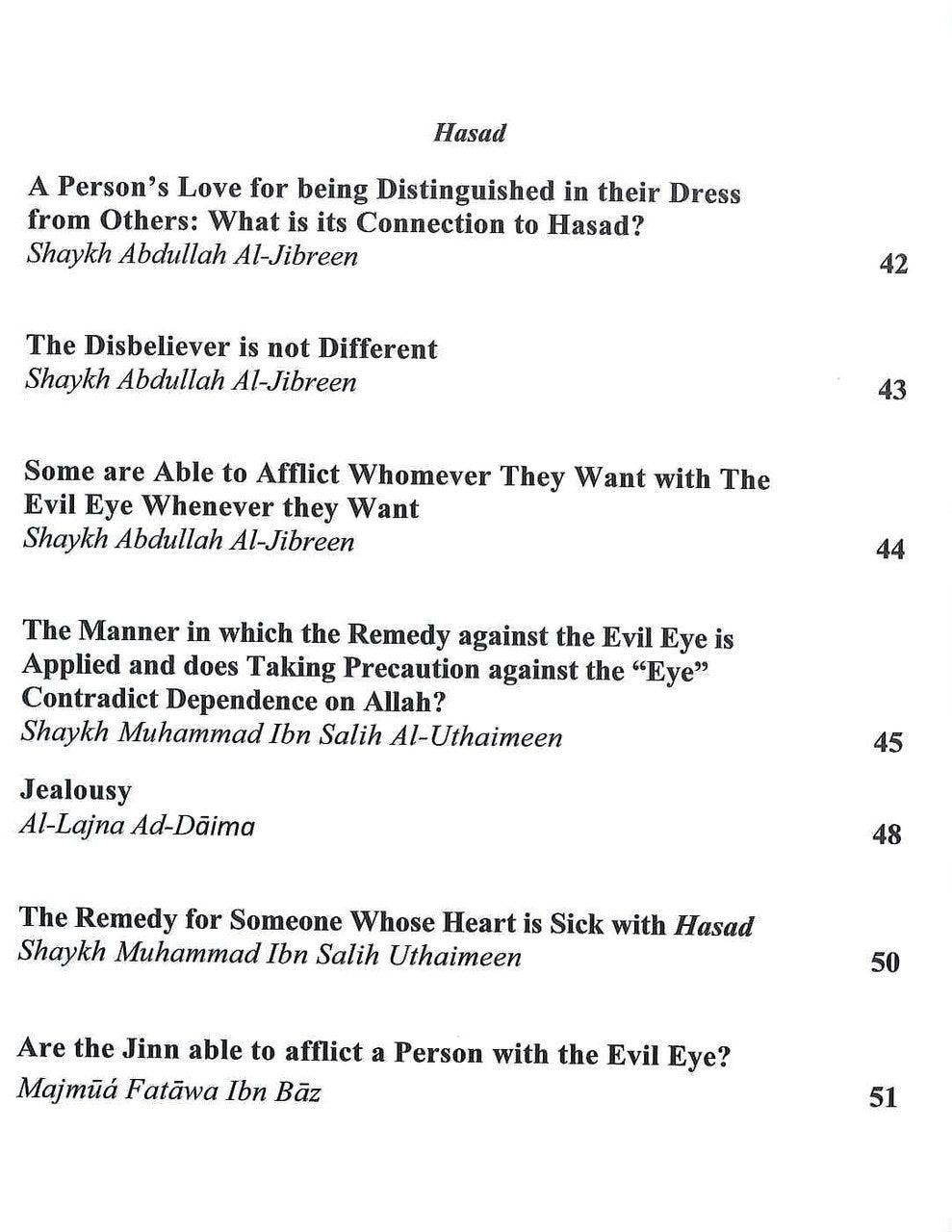 Hasad ( A Condemnation of Envy and Envious People ) - NobleBookshop