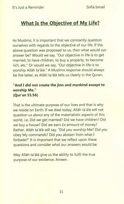 It's Just a Reminder