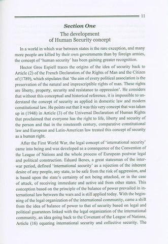 Human Security And It's Application in the International Forum