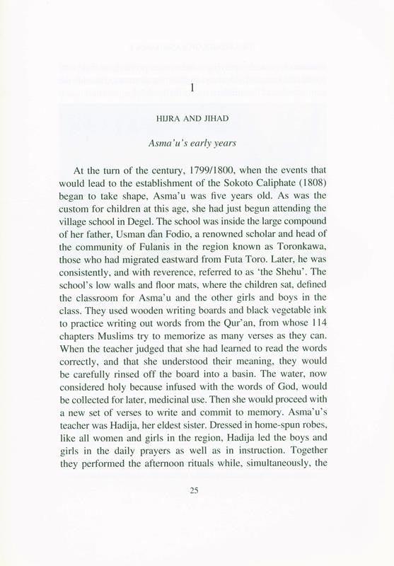 Educating Muslim Women: The West African Legacy of Nana Asma'u 1793-1864