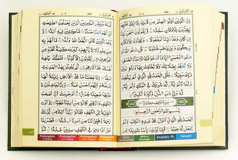 Colour Coded Tajweed Quran in Urdu-Persian-Hindi Script (13 Lines)