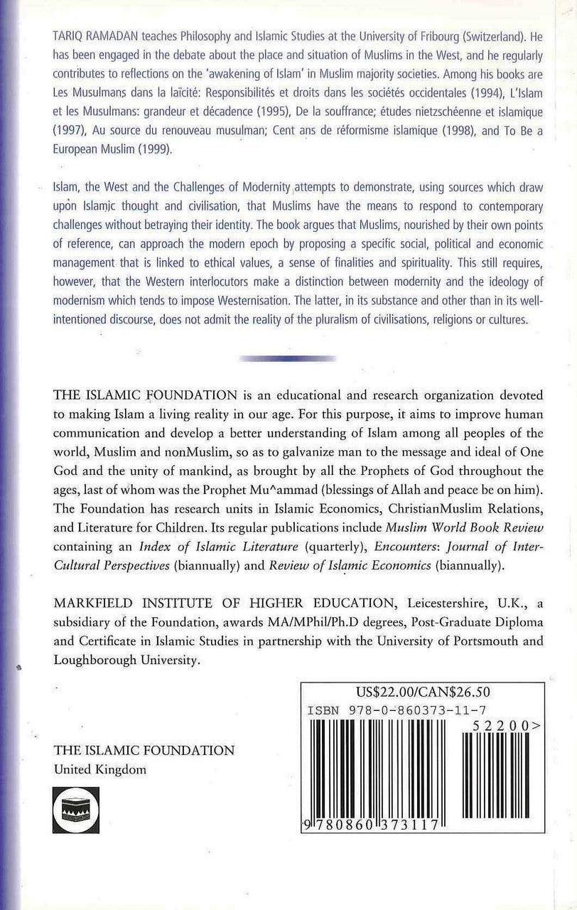 Islam The West And The Challenges Of Modernity