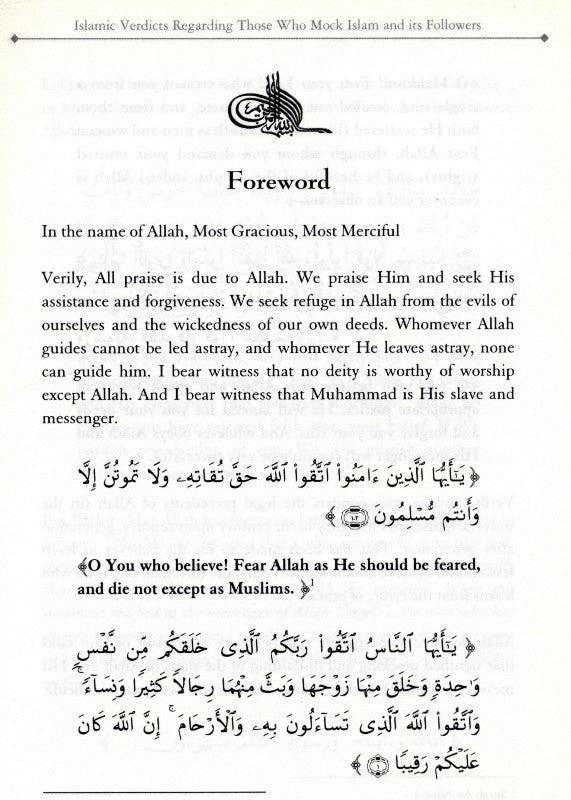 Islamic Verdicts Regarding Those Who Mock Islam and its Followers