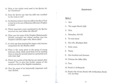 Islamic Quiz Book 1