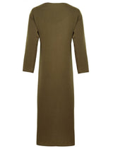 KHAKI CHOC SLEEVED SLIP ZADINA