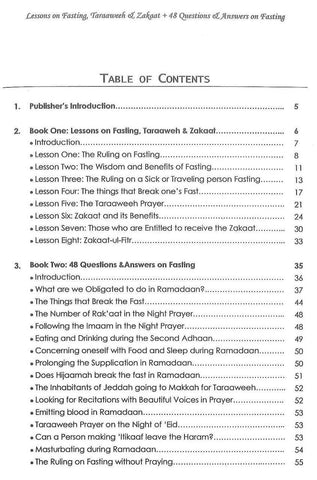 Lessons On Fasting Taraaweeh & Zakaat