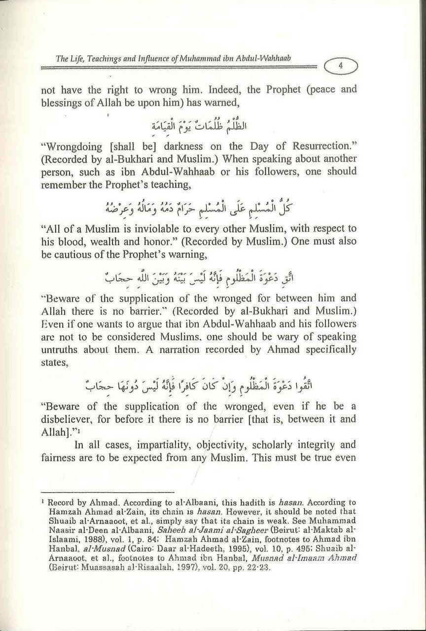The Life Teachings & Influence Of Muhammad Ibn Abdul-Wahhaab - NobleBookshop