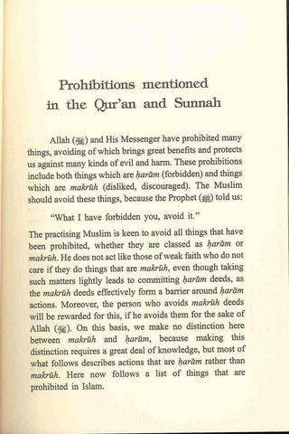 Manhiyyat: Prohibitions in Islam - NobleBookshop