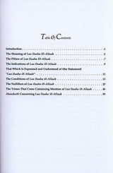 Laa ILaaha III-Allah (Its Meaning-pillars-Conditions-Nullifiers-What it Necessitates)