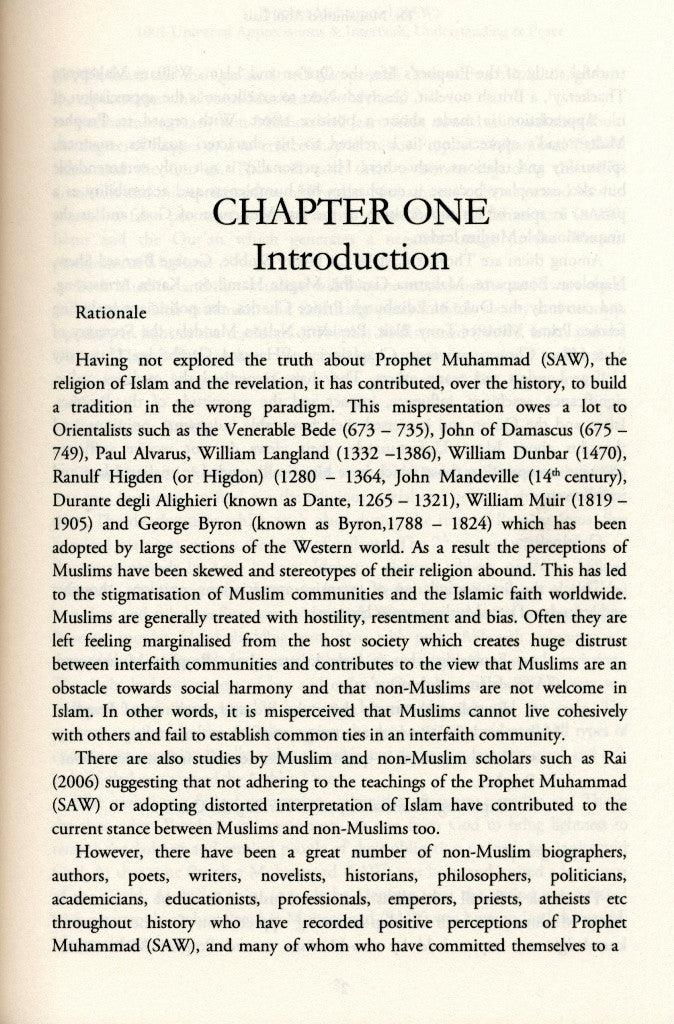 Muhammad SAW 1001 Universal Appreciations and Interfaith Understanding and Peace