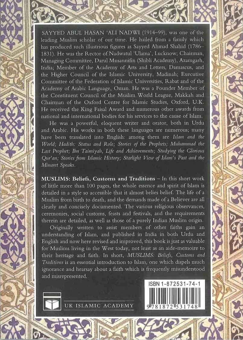 Muslims Beliefs, Customs & Traditions