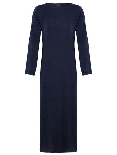 NAVY SLEEVED SLIP BLUE