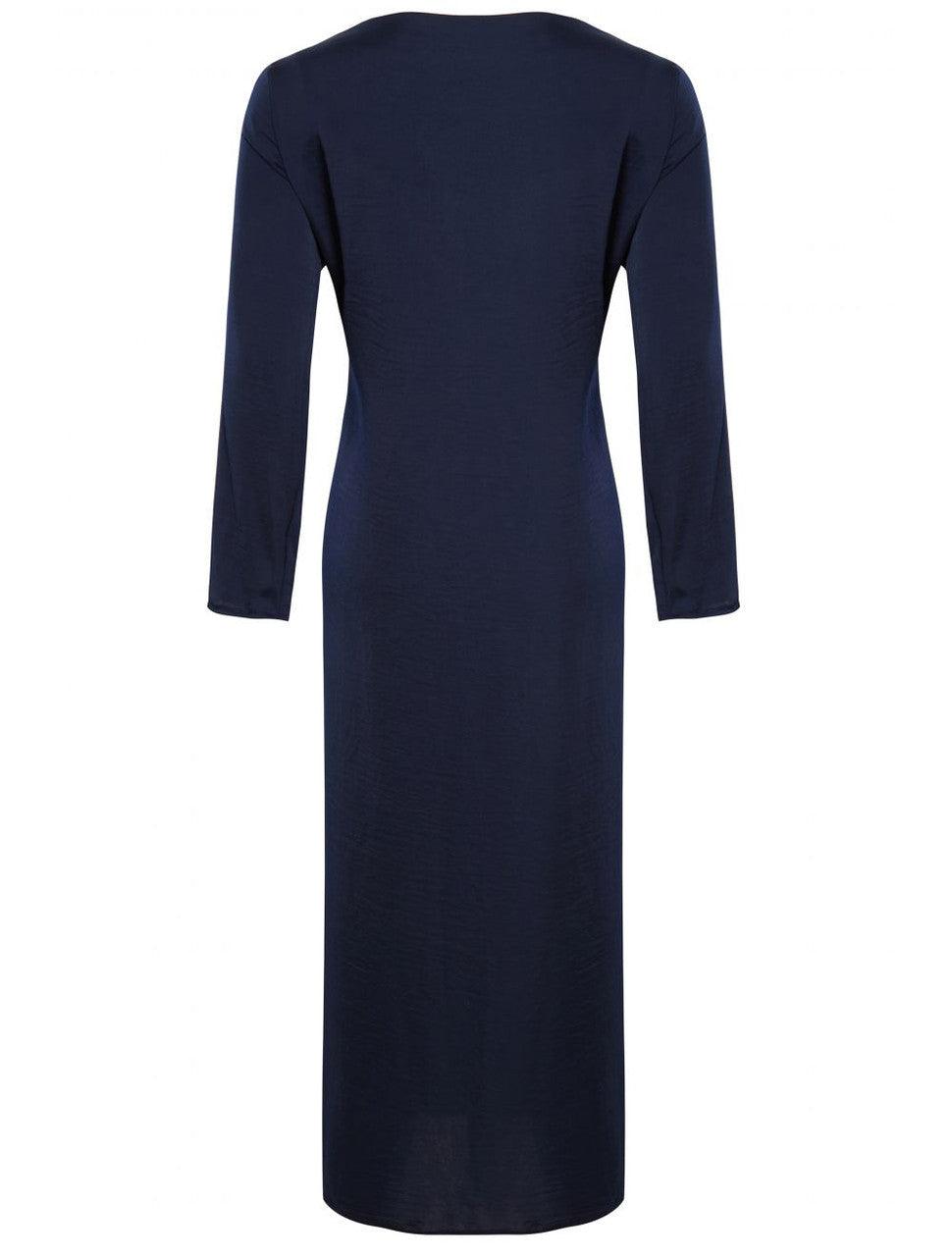NAVY SLEEVED SLIP BLUE