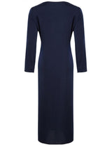 NAVY SLEEVED SLIP BLUE